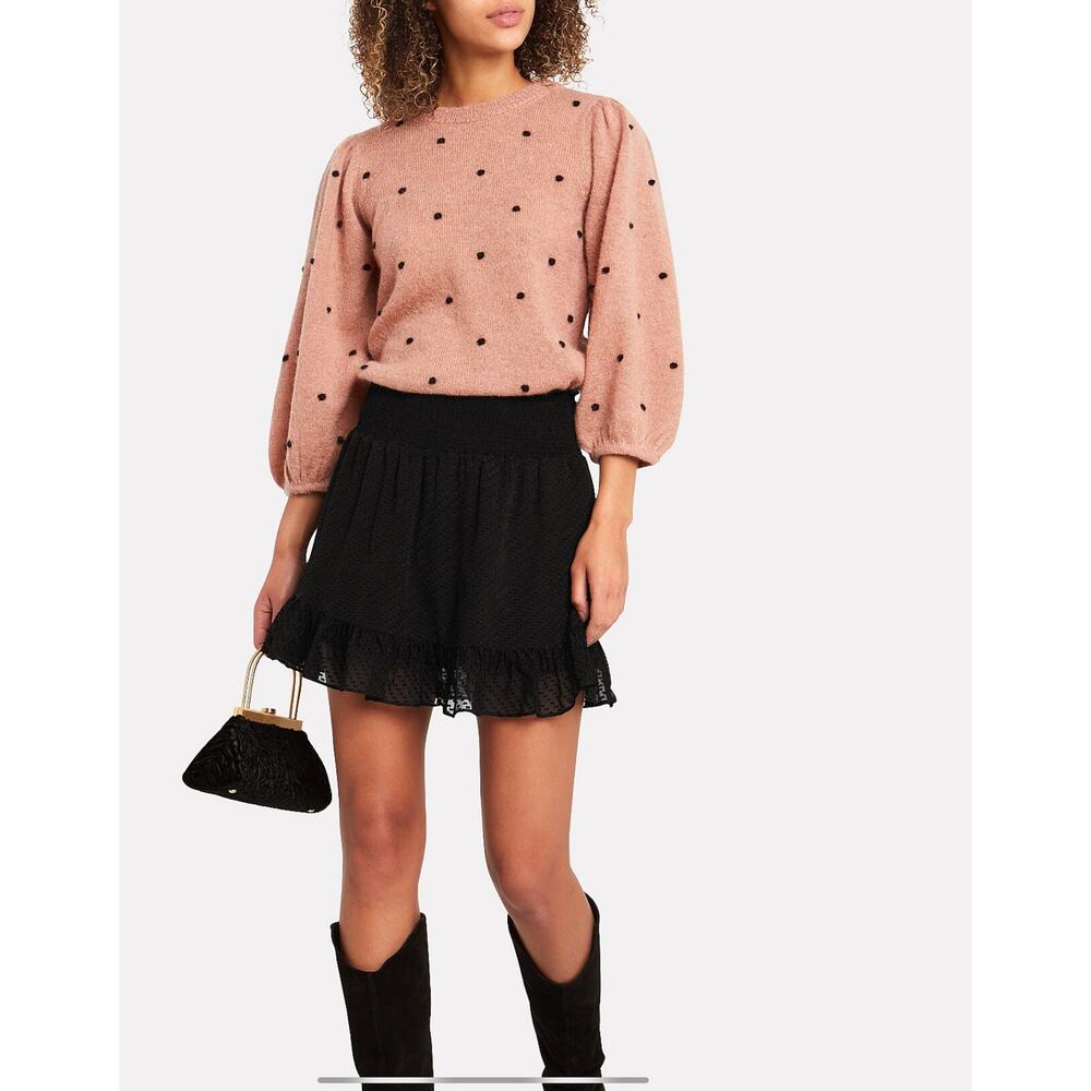 INTERMIX Rena Swiss Dot Silk‎ Skirt